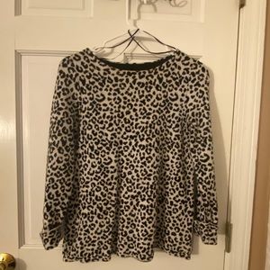 Cynthia Rowley cheetah print sweater
